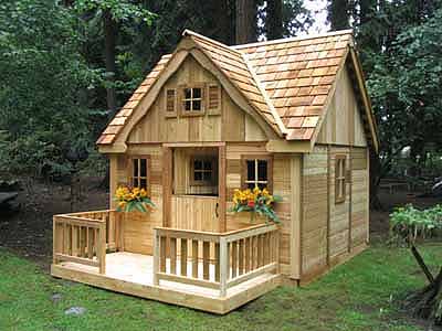 Kids Outdoor Playhouse Plans